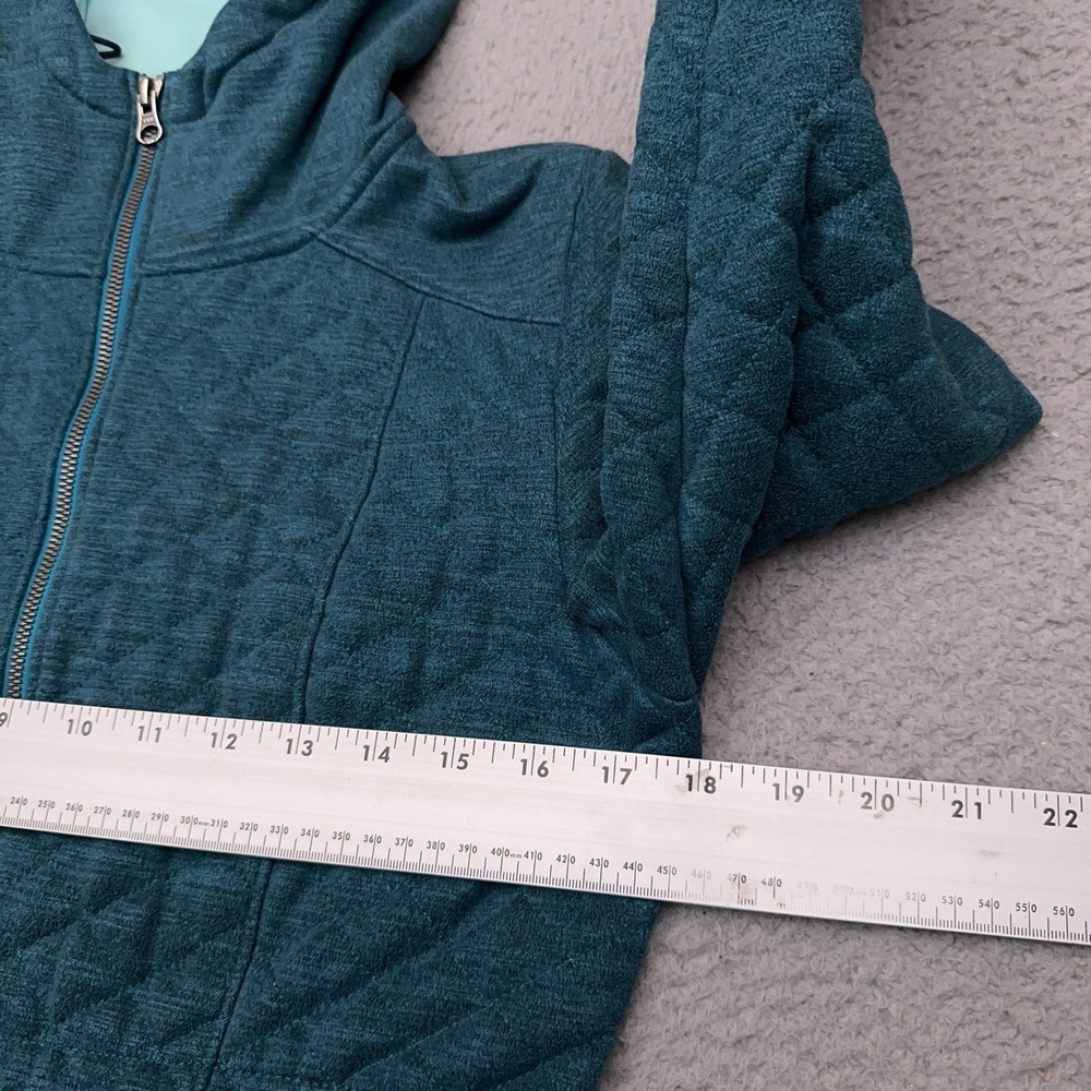 The North Face Moncada Quilted Jacket Women's Small Teal Zip Pockets A8P7 - Picture 7 of 9